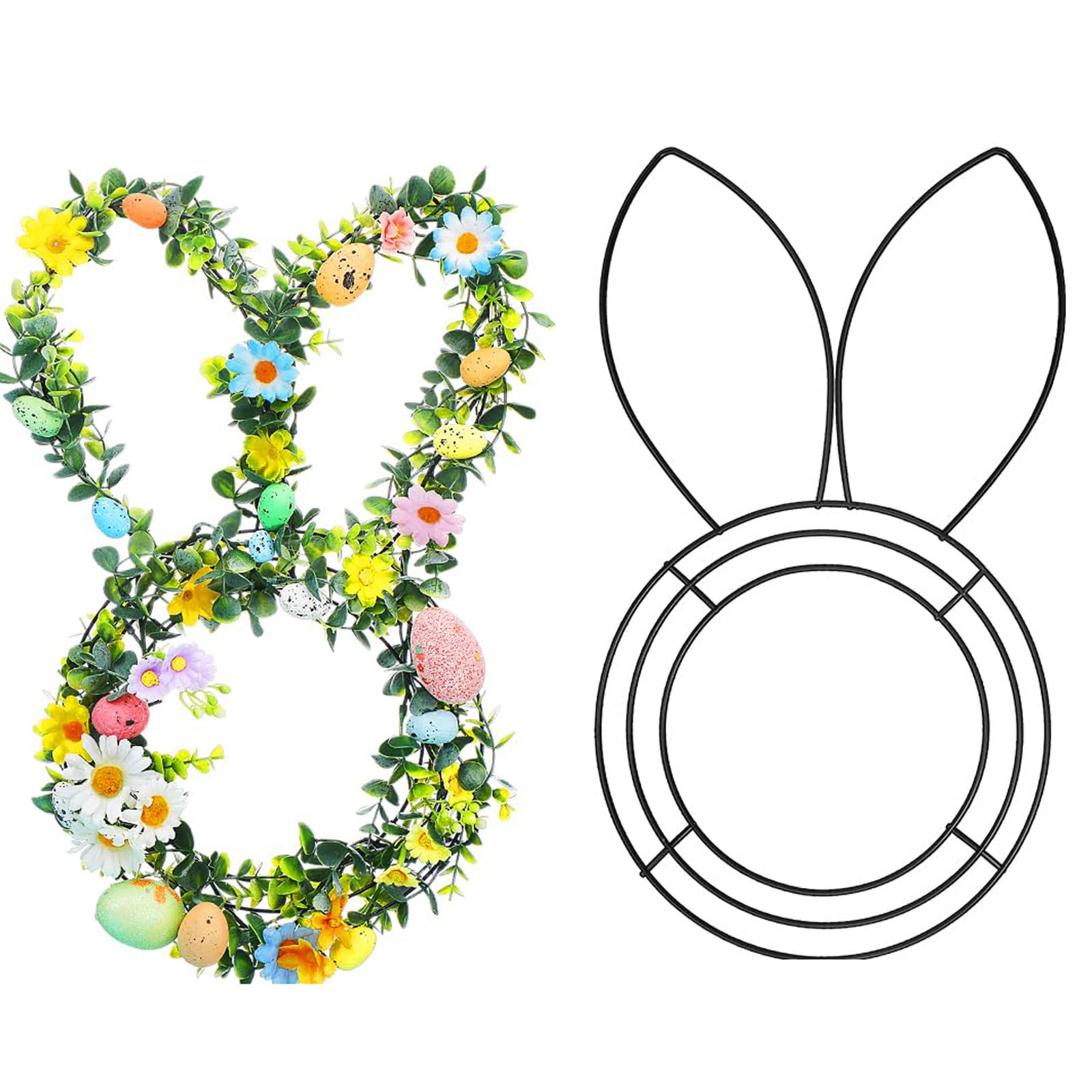 Wreath Form Wire - Coelhinho da páscoa em forma de