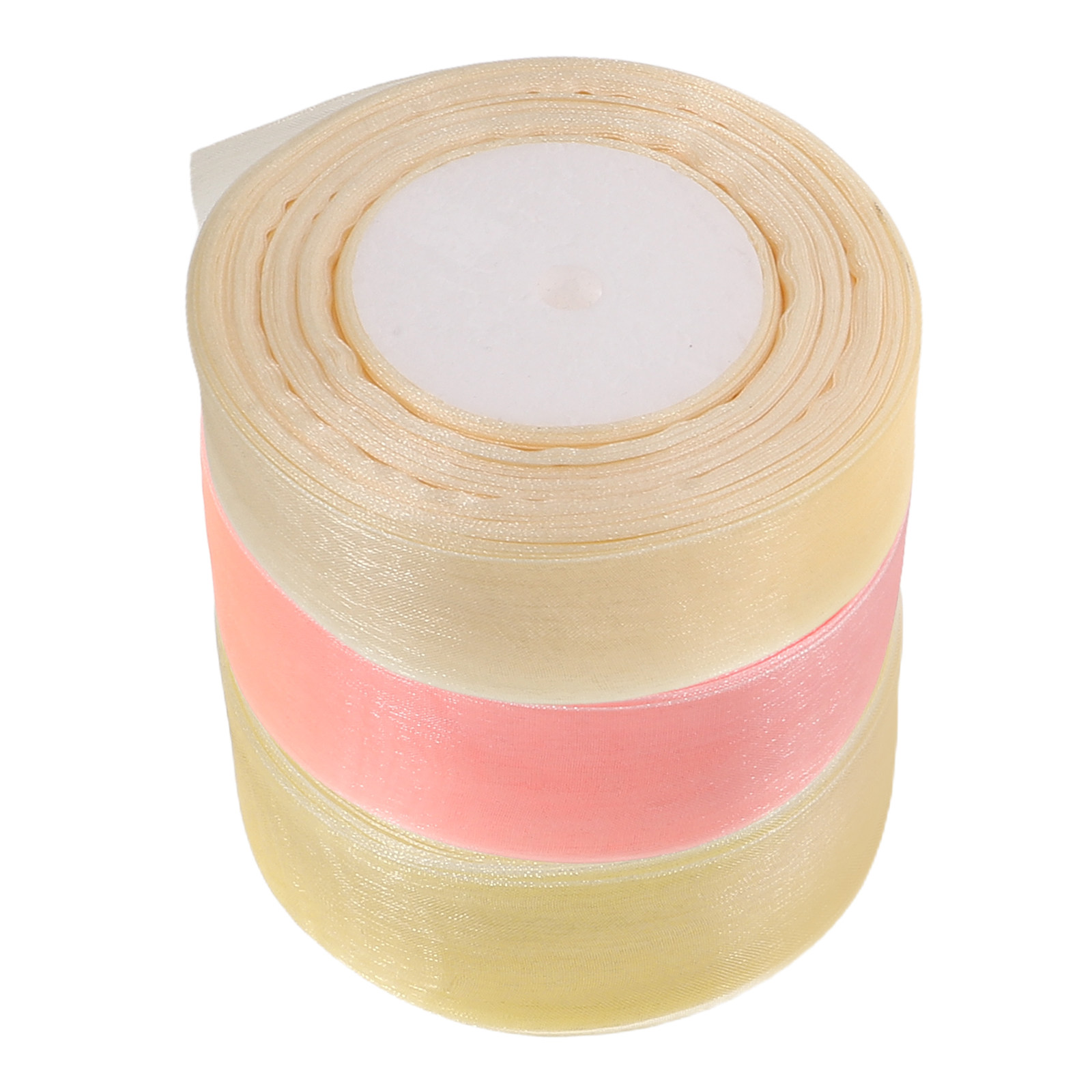 Ribbon Organza Roll - 3 Rolos de Fita de Organza