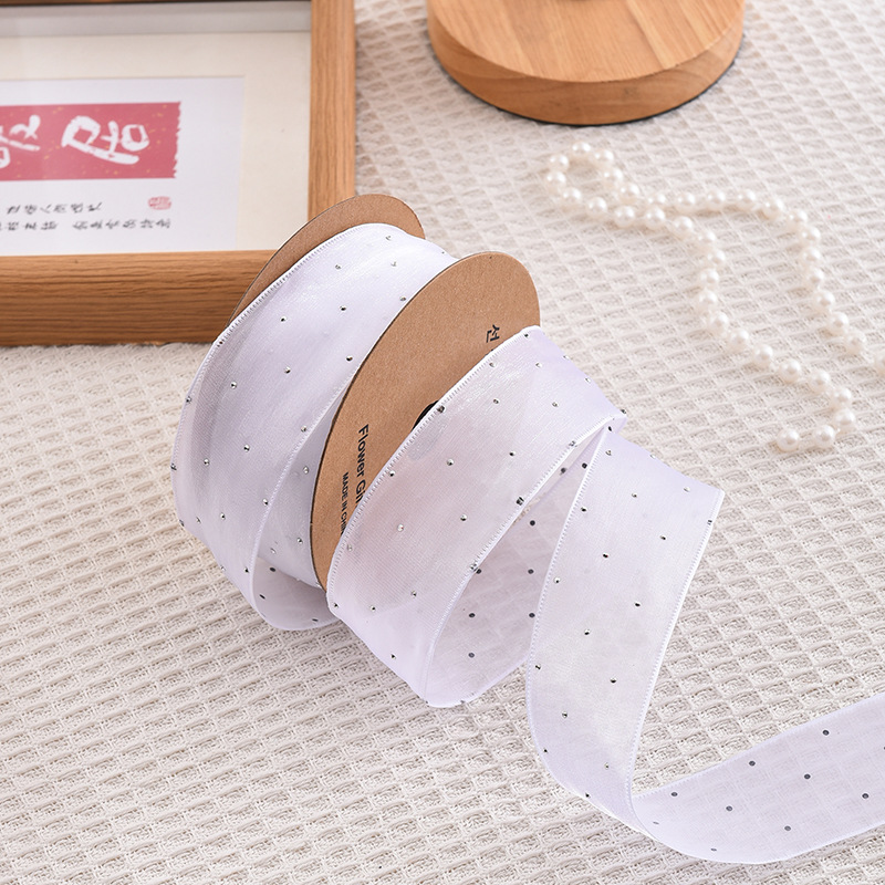 Ribbon Organza Roll - Fitas De Seda Com Strass, Fita
