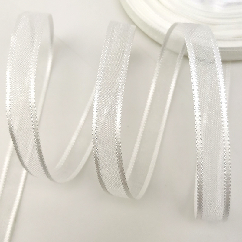 (50 jardas/rolo) 3/8 ''(10mm)  - Ribbon Organza Roll avaliação e preço