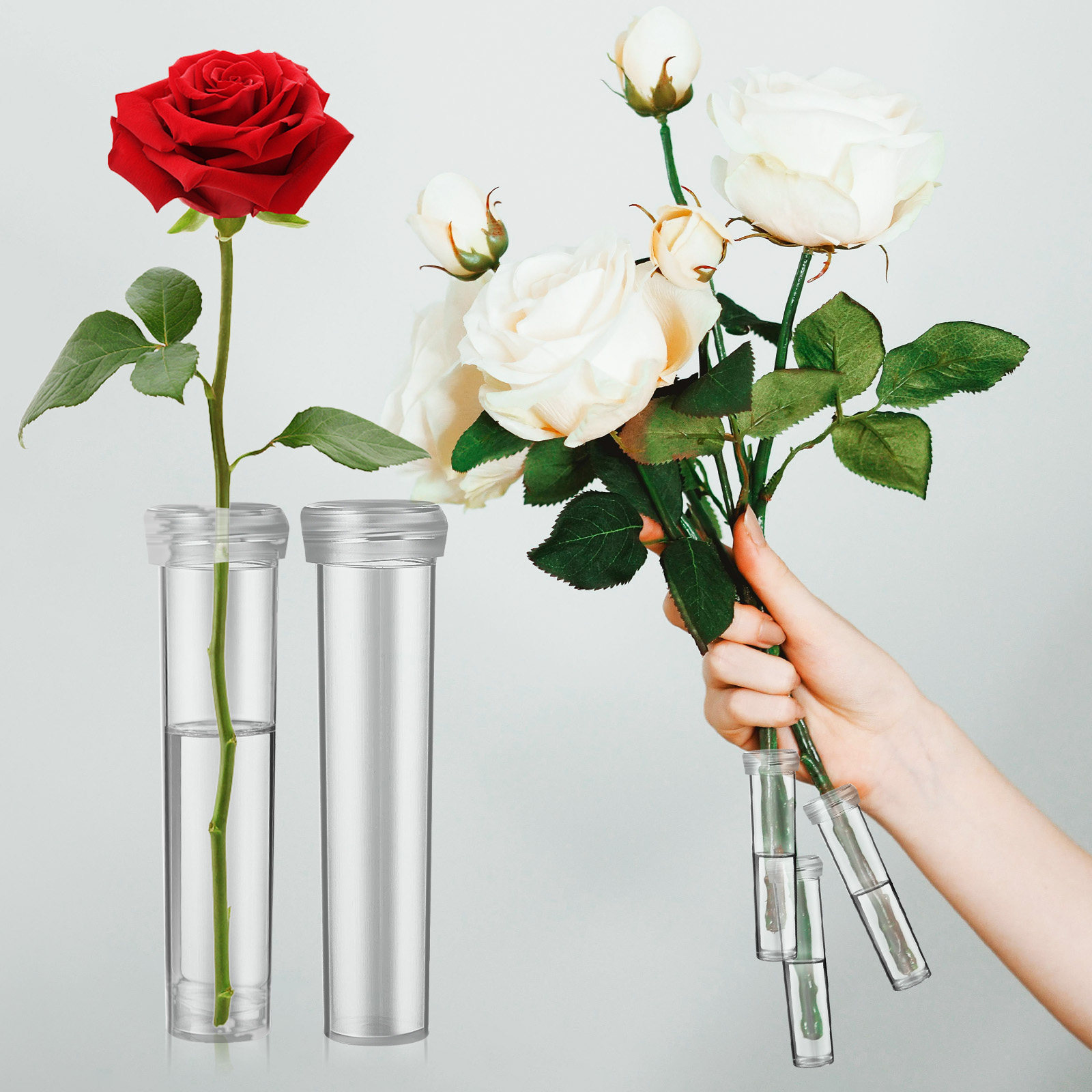 100 Peças de Tubos de Água par - Anda Florist Supply avaliação e preço