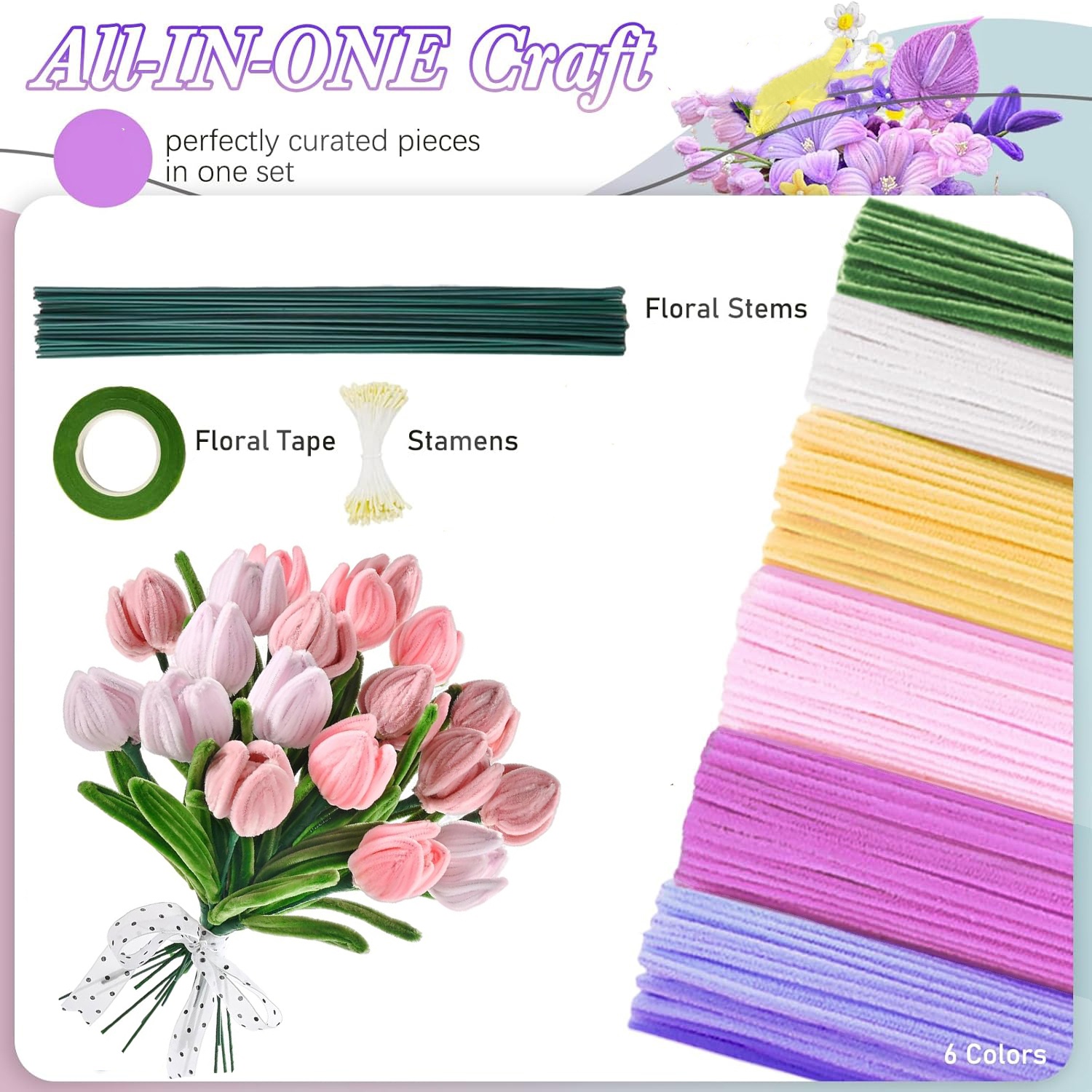 Kit de Flores com 500 Limpador - Floral Tape Green avaliação e preço