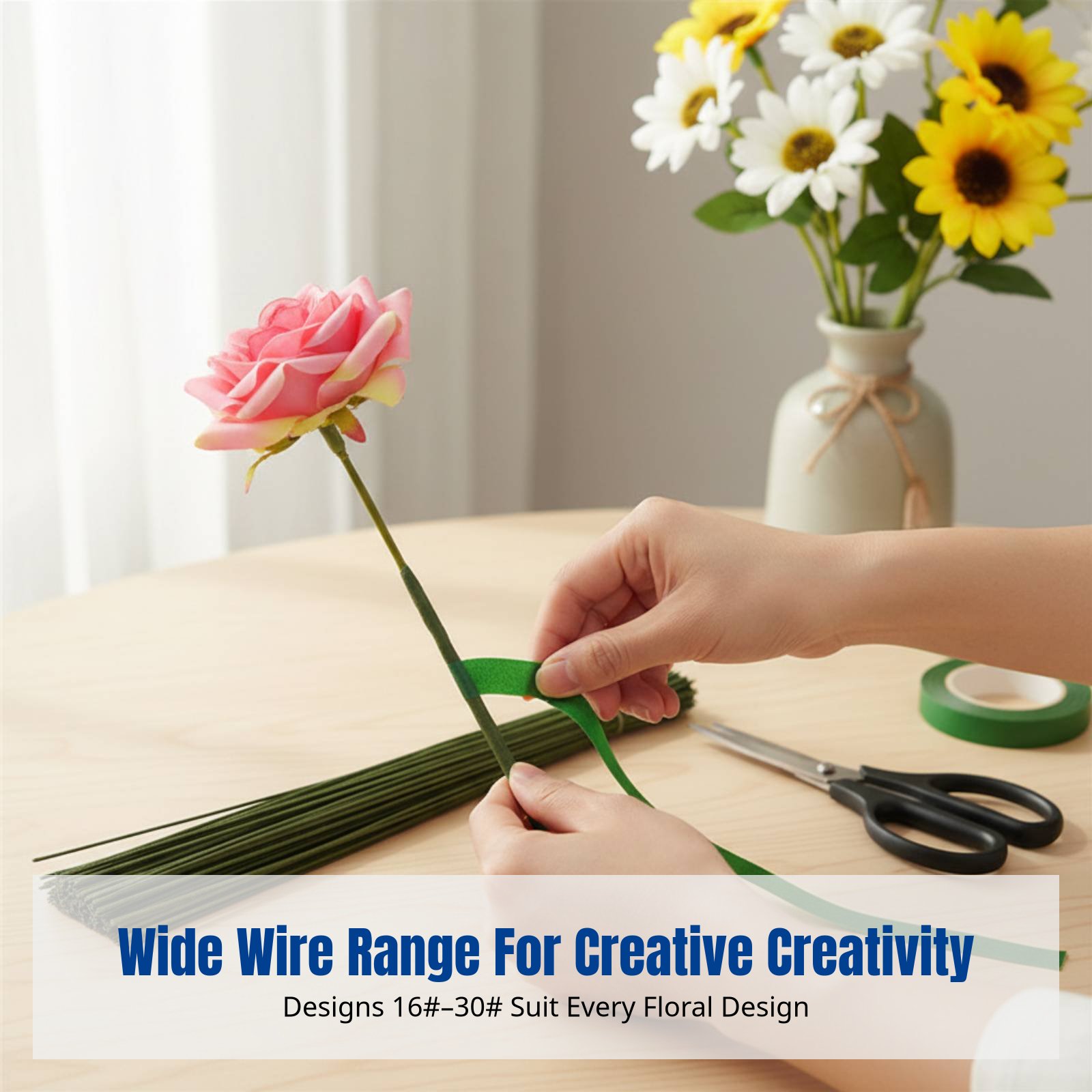 Fio de Arame Floral para Artes - Floral Tape Green avaliação e preço