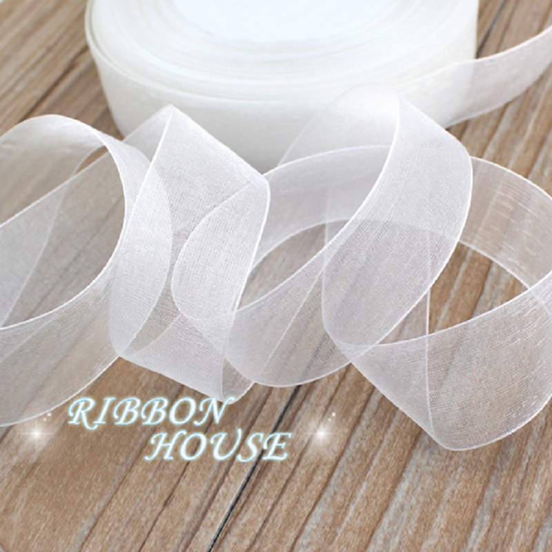 (50 jardas/rolo) 12/15/20/25/4 - Ribbon Organza Roll avaliação e preço