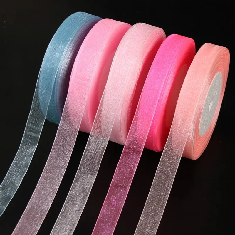 Fita de Organza 15mm 50 Jardas - Ribbon Organza Roll avaliação e preço
