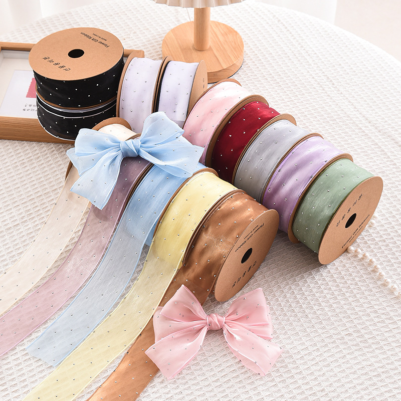 Fitas De Seda Com Strass, Fita - Ribbon Organza Roll avaliação e preço