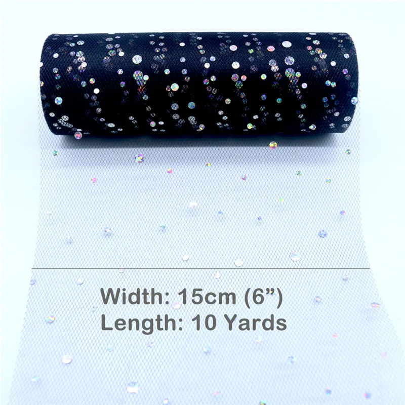 Glitter Sequin Tulle Roll, Spo - Ribbon Organza Roll avaliação e preço