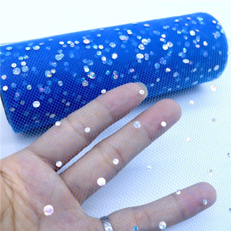 Glitter Sequin Tulle Roll, Spo - Ribbon Organza Roll avaliação e preço