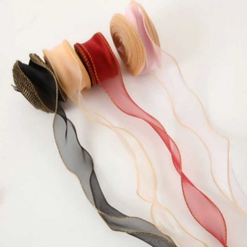Fita de Organza com Borda Dour - Ribbon Organza Roll avaliação e preço