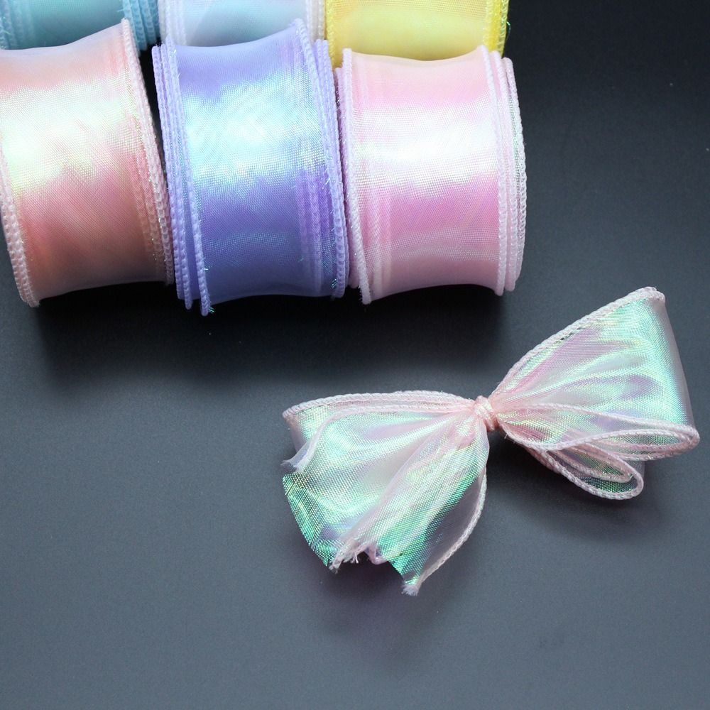 Rolo de fita de cetim 40mm 10  - Ribbon Organza Roll avaliação e preço